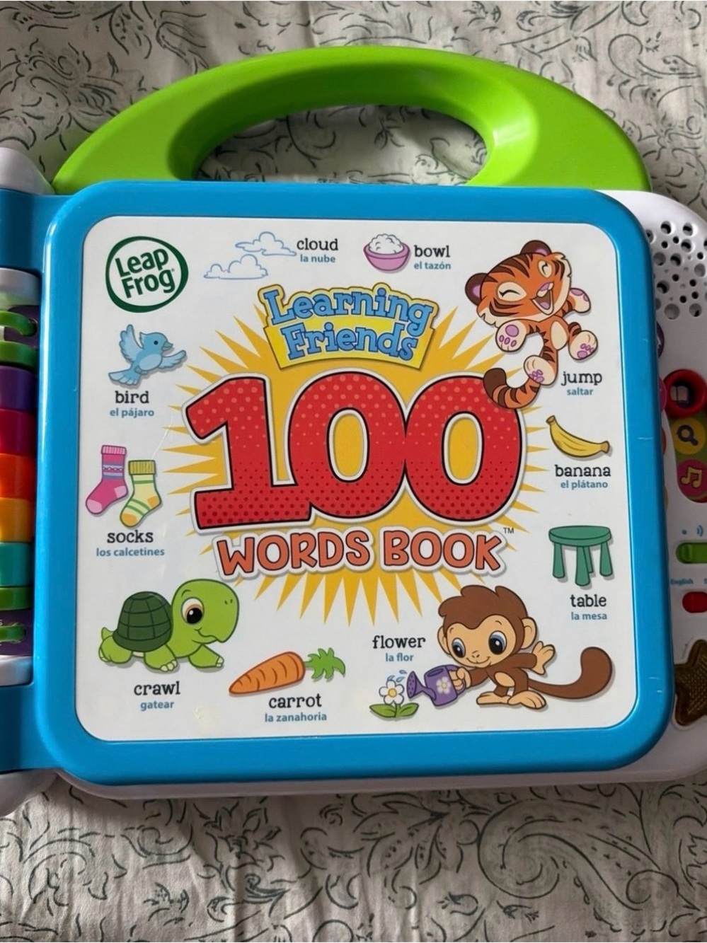 Learning Friends 100 Words Book - Blue & Green